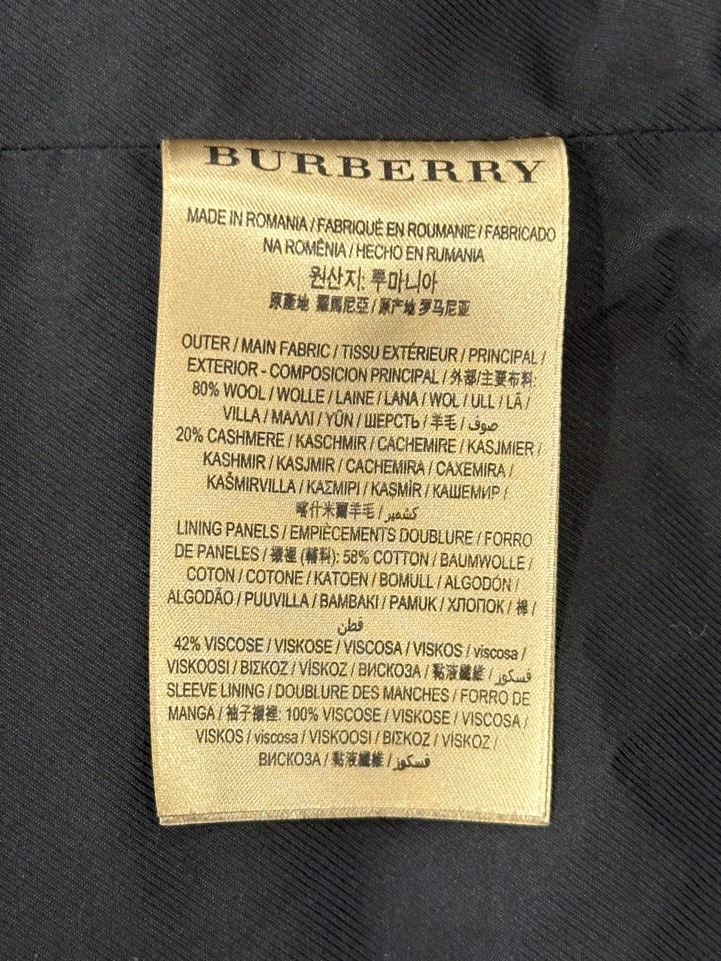 Burberry - Other - Wool - Grey - (52)