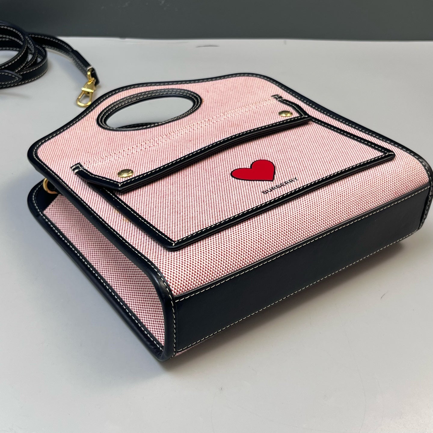 Burberry - Pocket Bag - Cloth - Pink - (Mini)