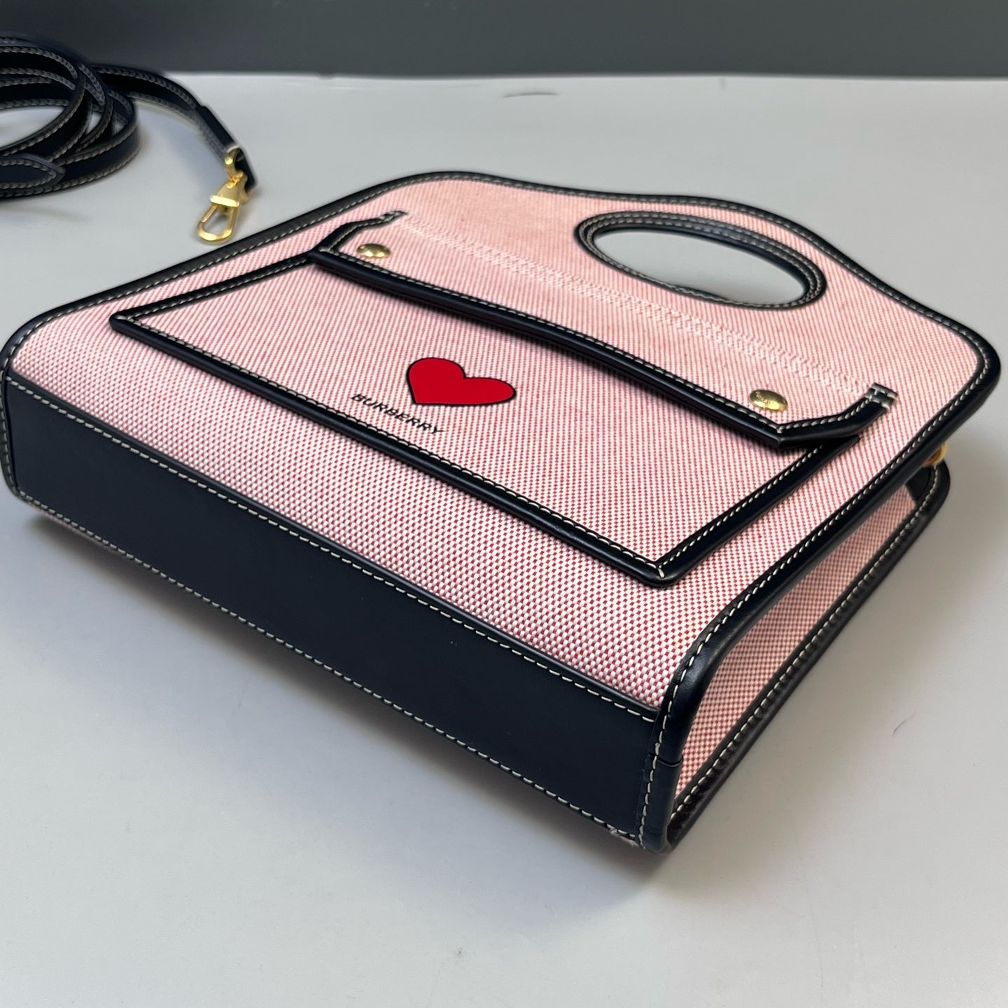 Burberry - Pocket Bag - Cloth - Pink - (Mini)