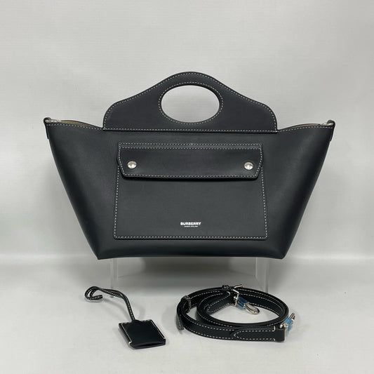 Burberry - Pocket bag - Smooth leather - Black with Silver-Tone Hardware - (Medium)