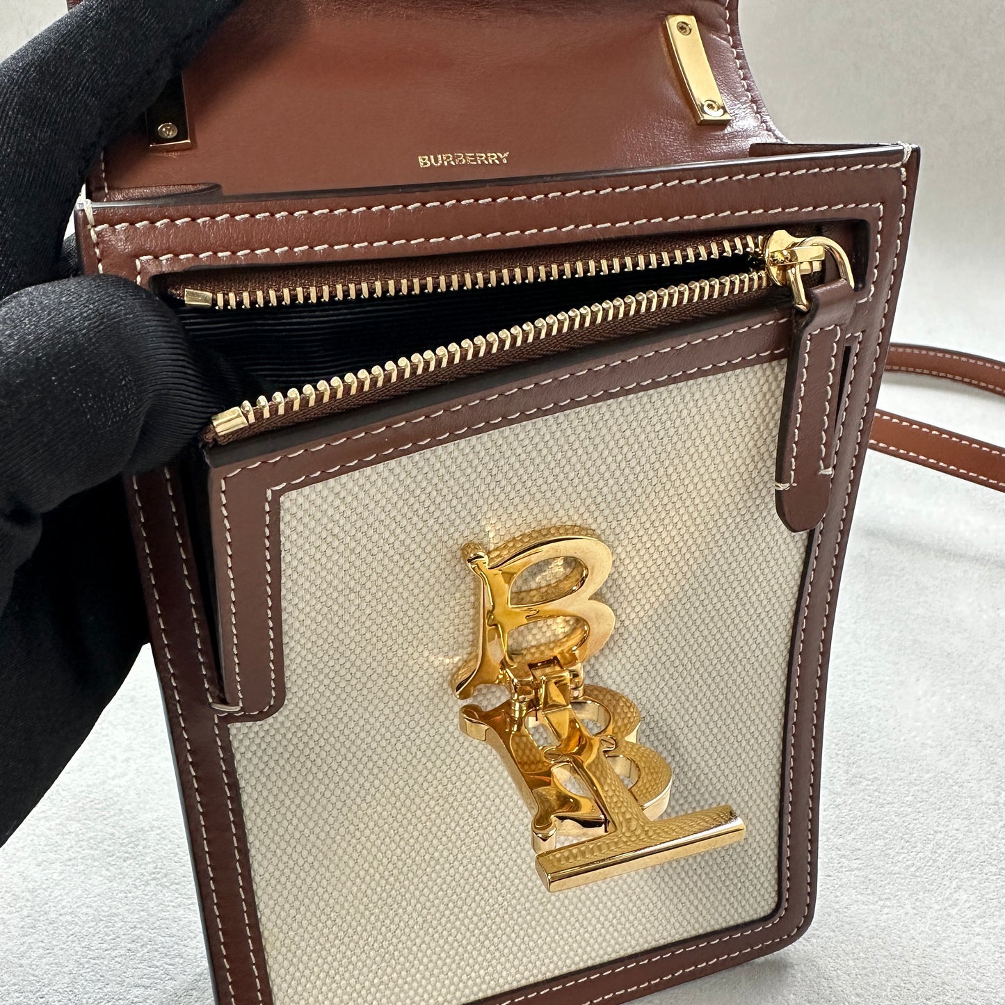 Burberry - Robin Bag - Cloth - Beige - (mini)