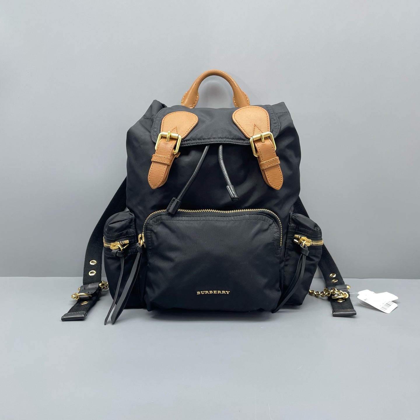 Burberry - Rucksack - Nylon with leather trim - Black - (small)