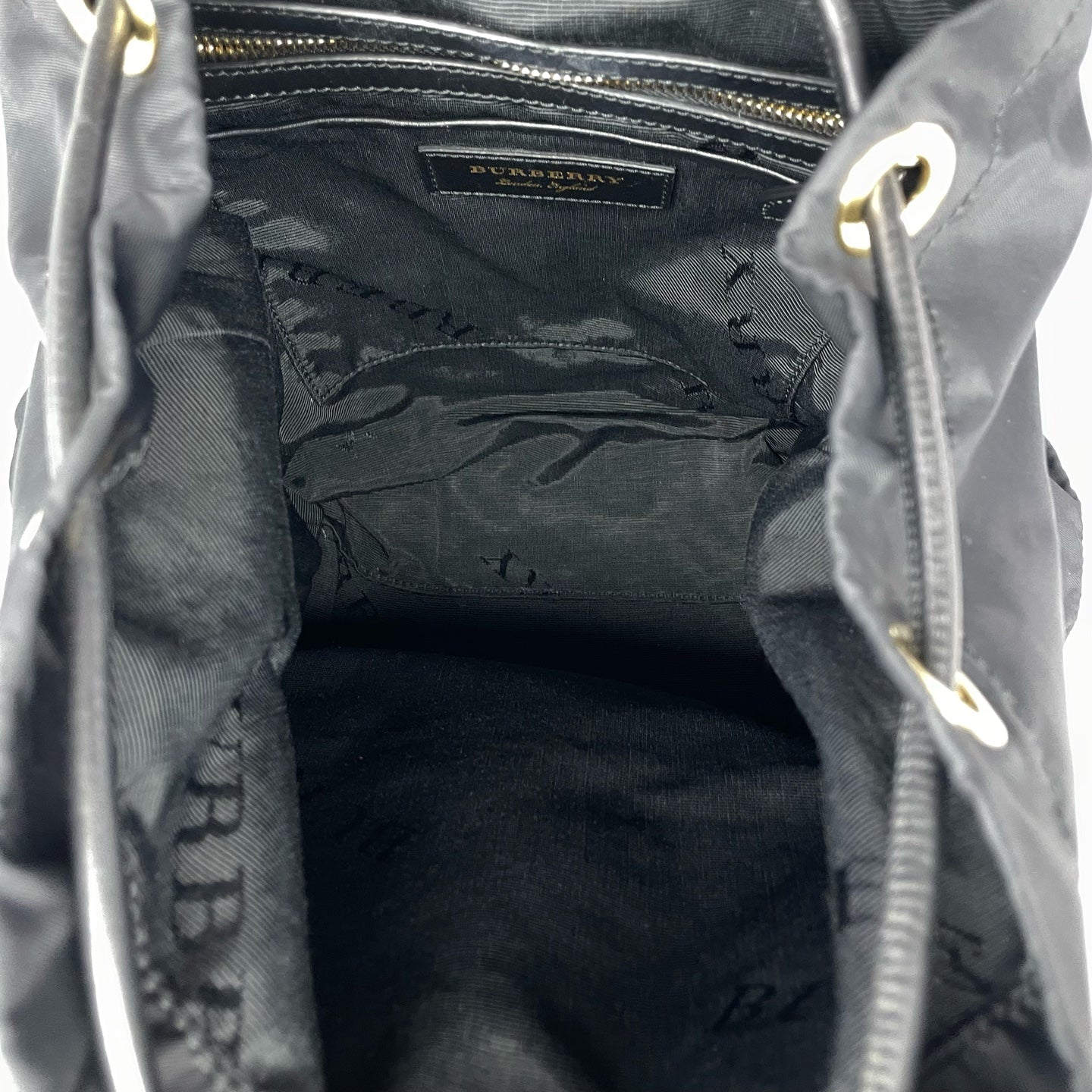 Burberry - Rucksack - Nylon with leather trim - Black - (small)