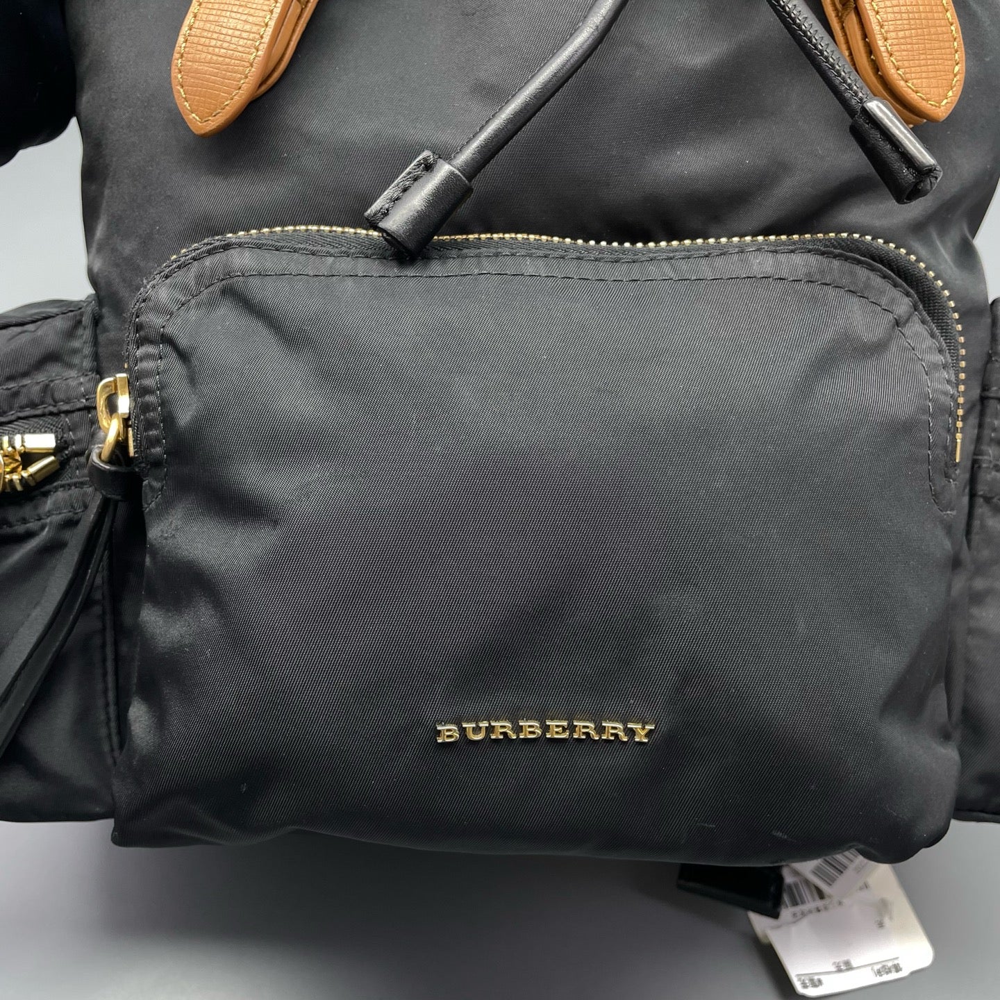 Burberry - Rucksack - Nylon with leather trim - Black - (small)