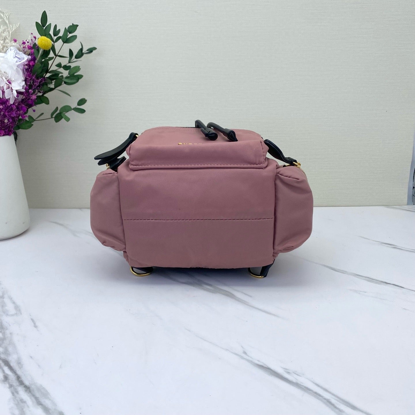 Burberry - Small Nylon Backpack - Nylon - Pink - (small)