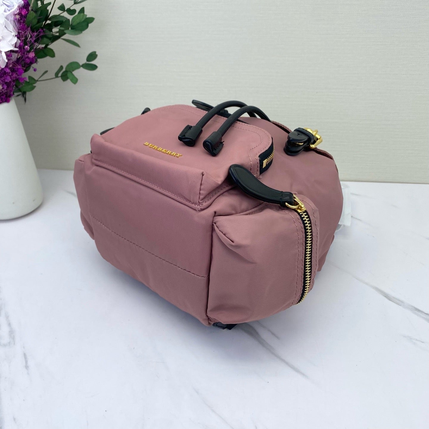 Burberry - Small Nylon Backpack - Nylon - Pink - (small)