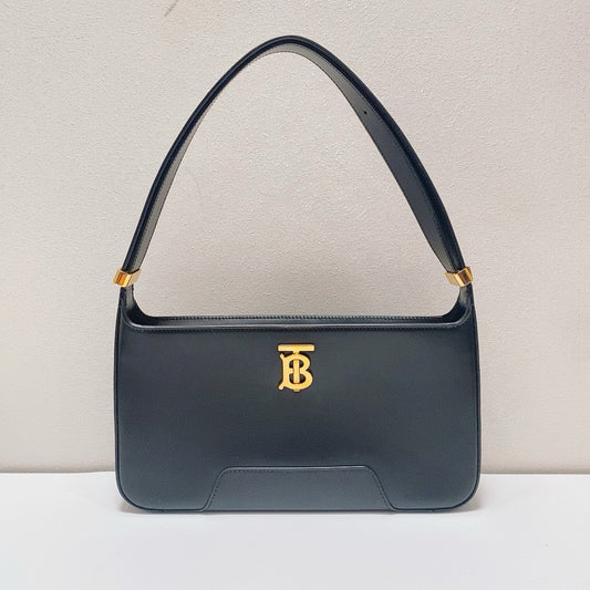 Burberry - TB - Leather - Black