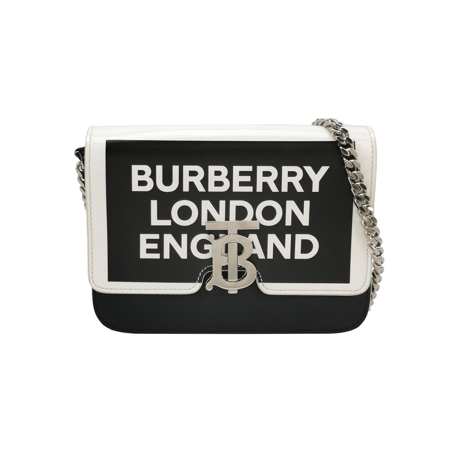 Burberry - TB Monogram Flap Bag - Leather - Multicolour - (small)
