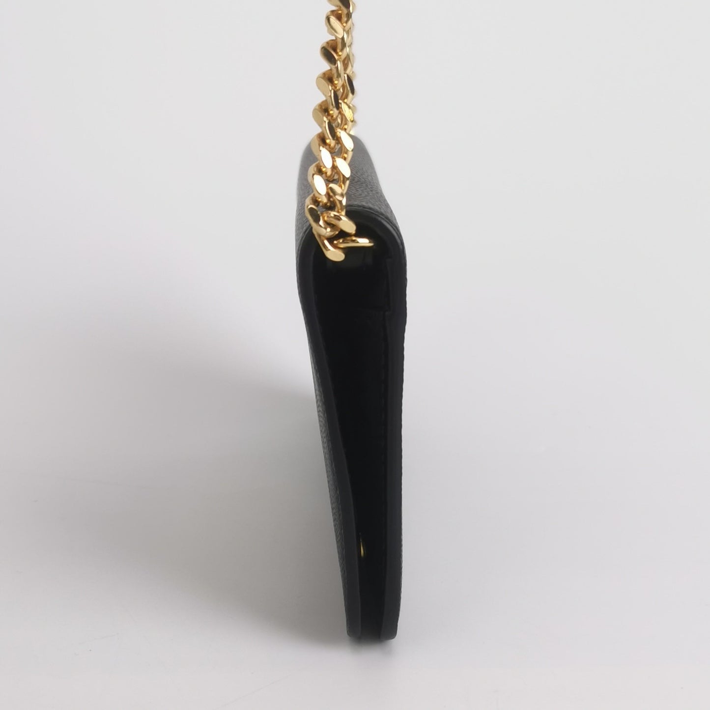 Burberry - TB Wallet on Chain - Grained calf leather - Black - (mini)