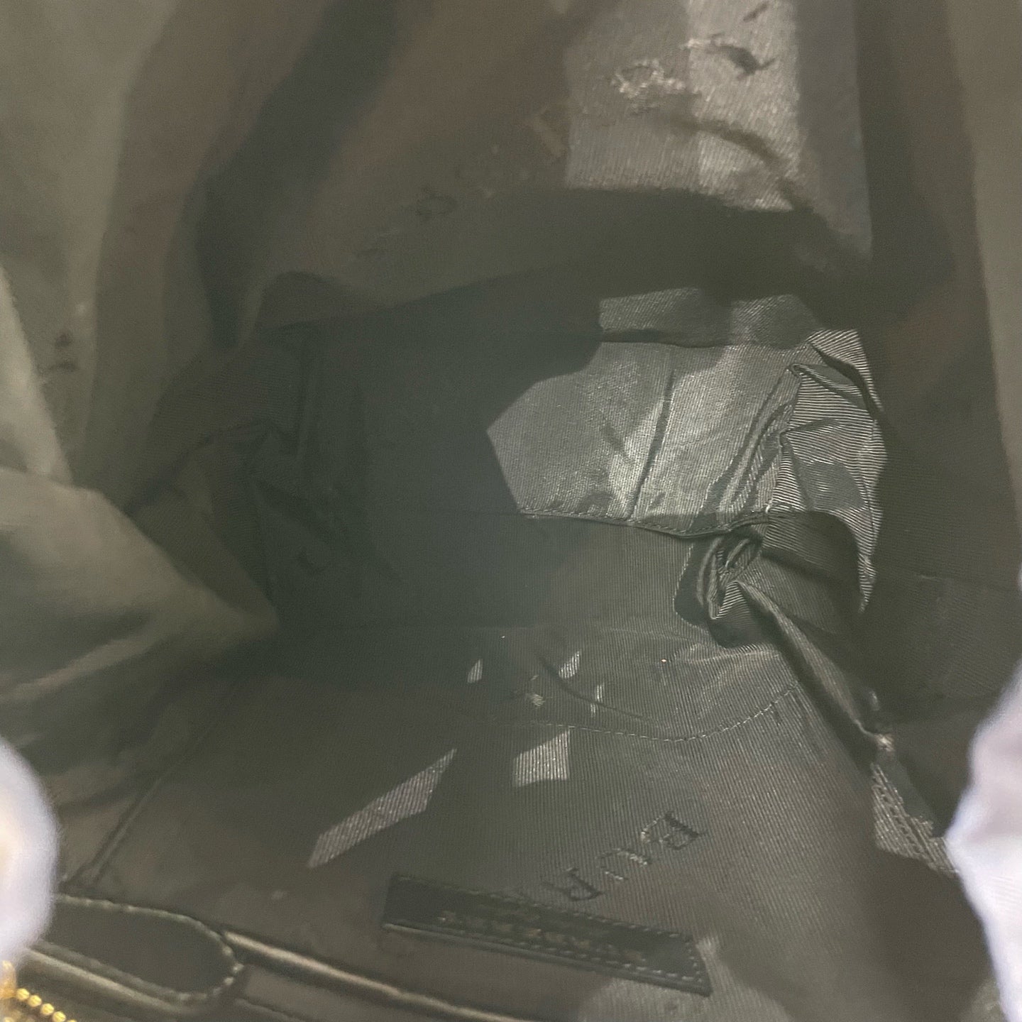 Burberry - The Rucksack - Gabardine nylon with leather trim - Navy with Gold-Tone Hardware - (medium)