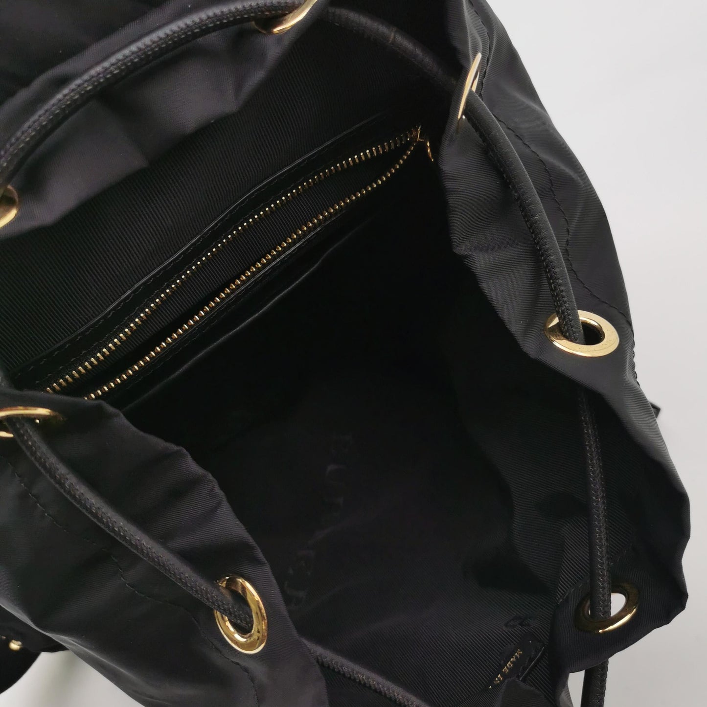 Burberry - The Rucksack - Nylon and Cowhide Leather - Black with Tan Accents - (Medium)