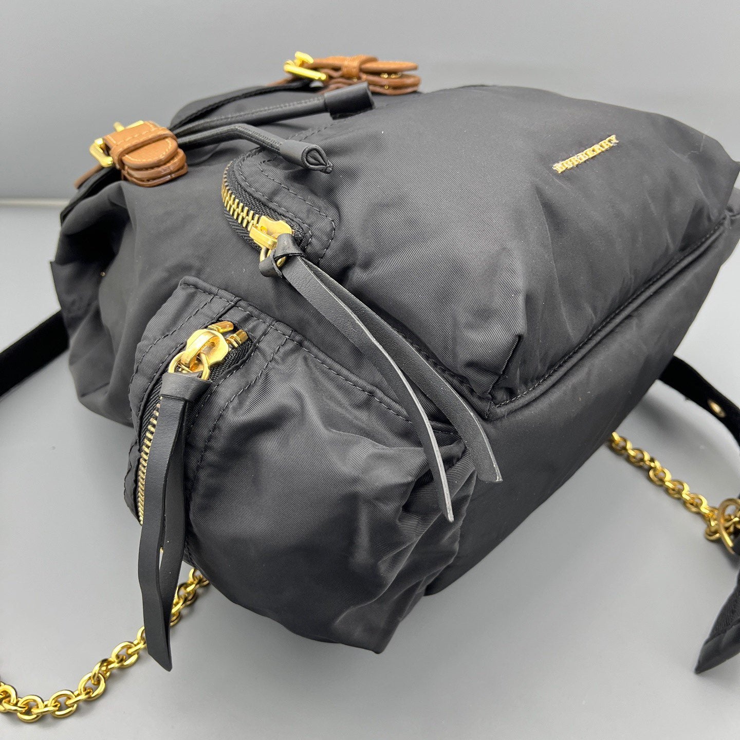 Burberry - The Rucksack - Nylon and leather - Black - (medium)