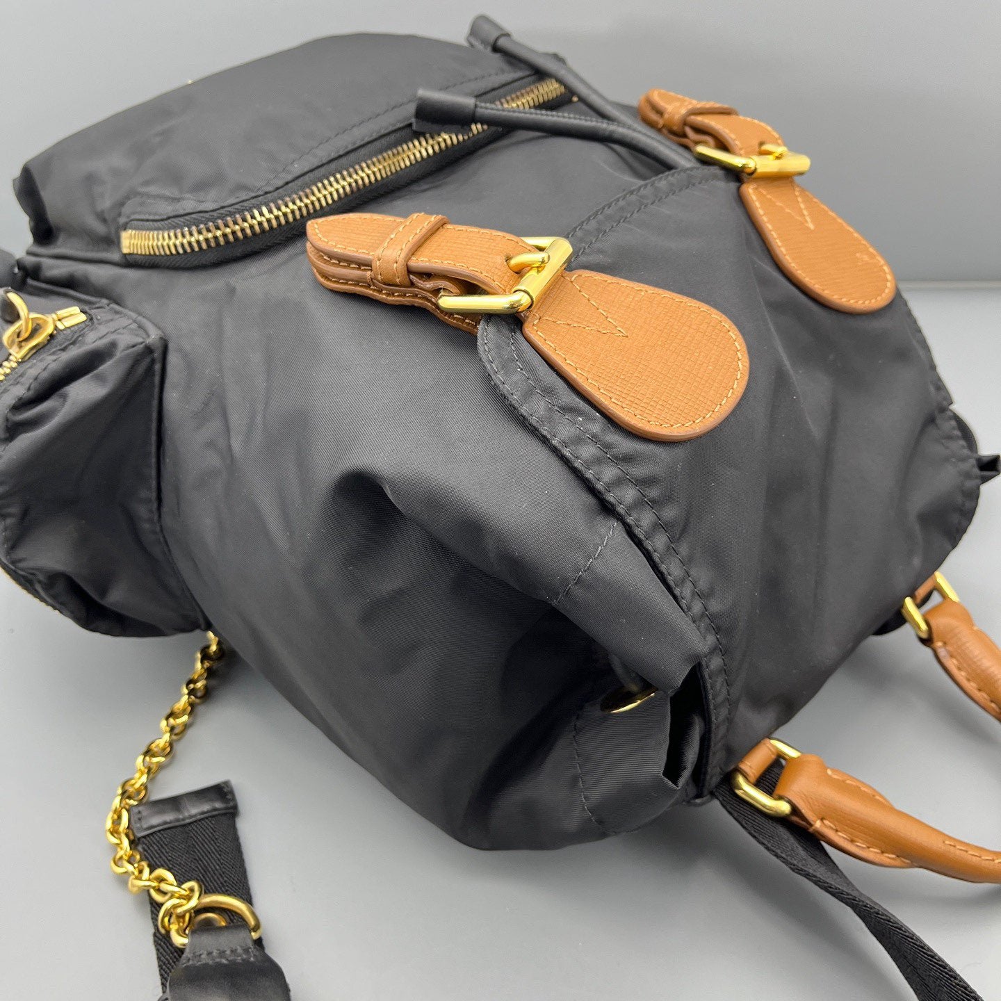 Burberry - The Rucksack - Nylon and leather - Black - (medium)
