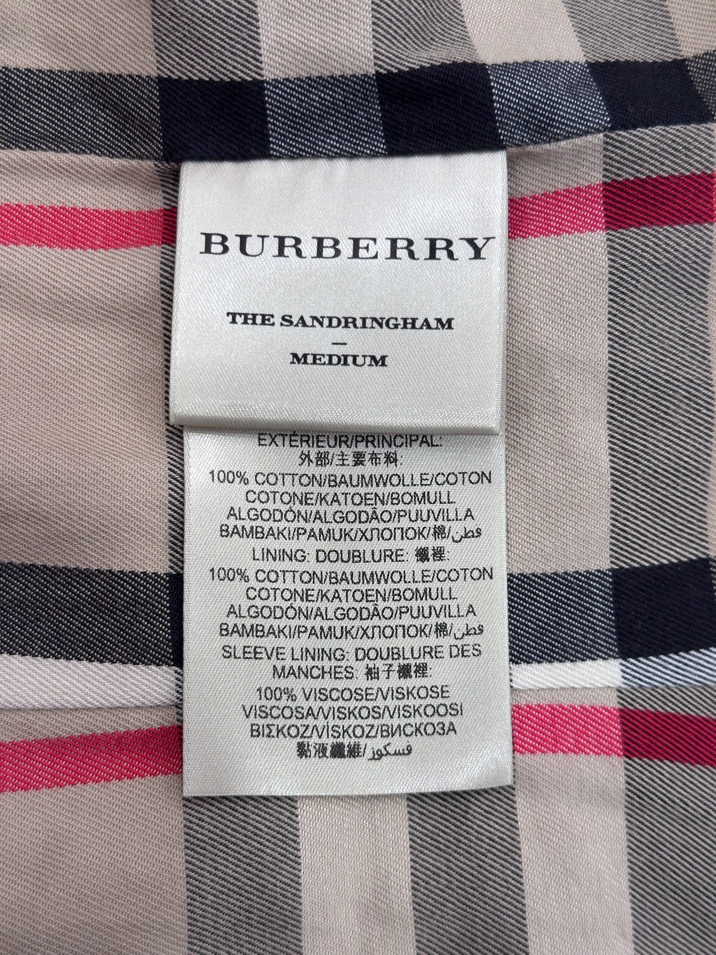 Burberry - The Sandringham - Cotton - Beige - (M)