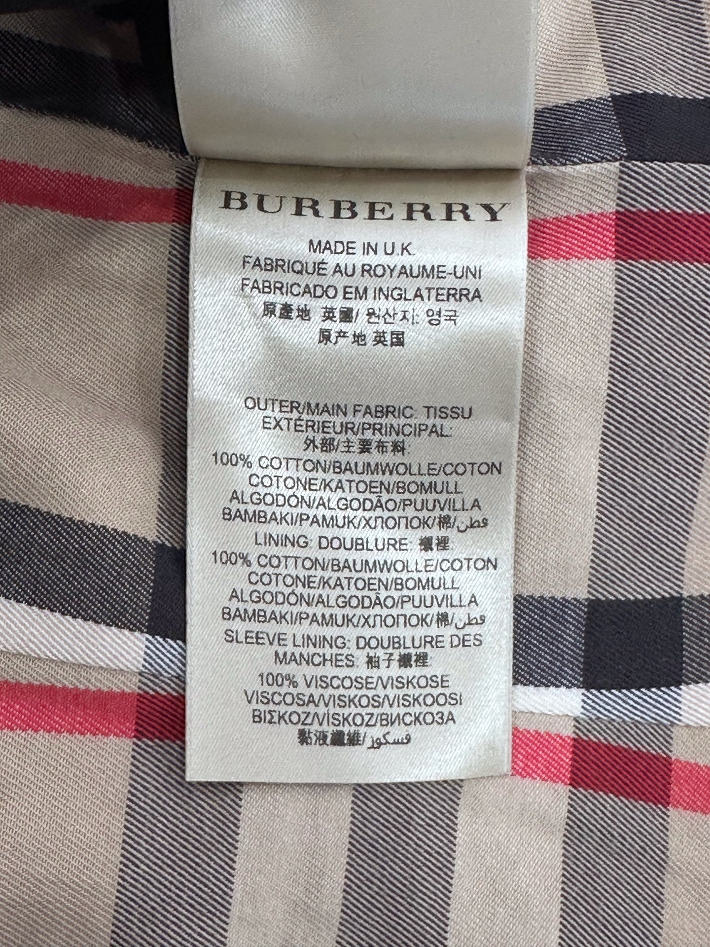 Burberry - The Sandringham - Cotton - Beige - (M)