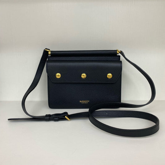 Burberry - Title - Grained leather - Black with Gold-Tone Hardware - (Small)