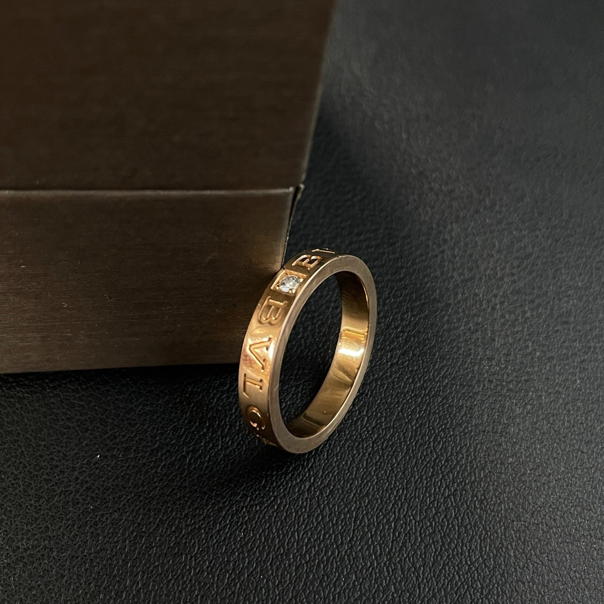 Bvlgari - B.zero1 - 18K rose gold with a single diamond - Pink - (59)