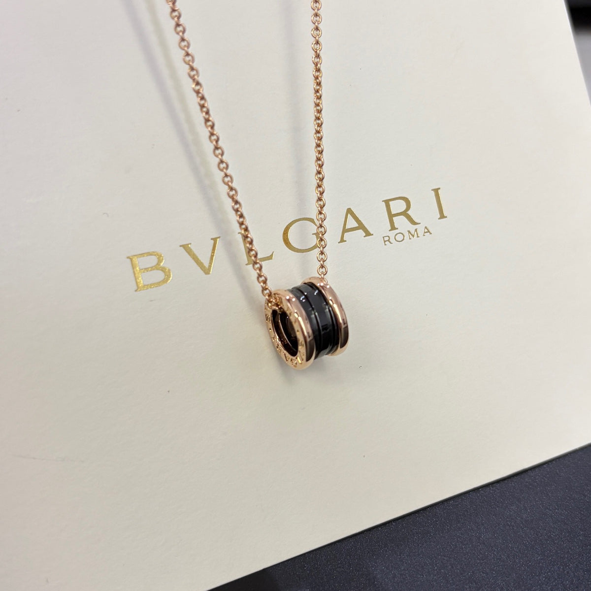 Bvlgari - B.zero1 - 18K rose gold with black ceramic - Multicolour