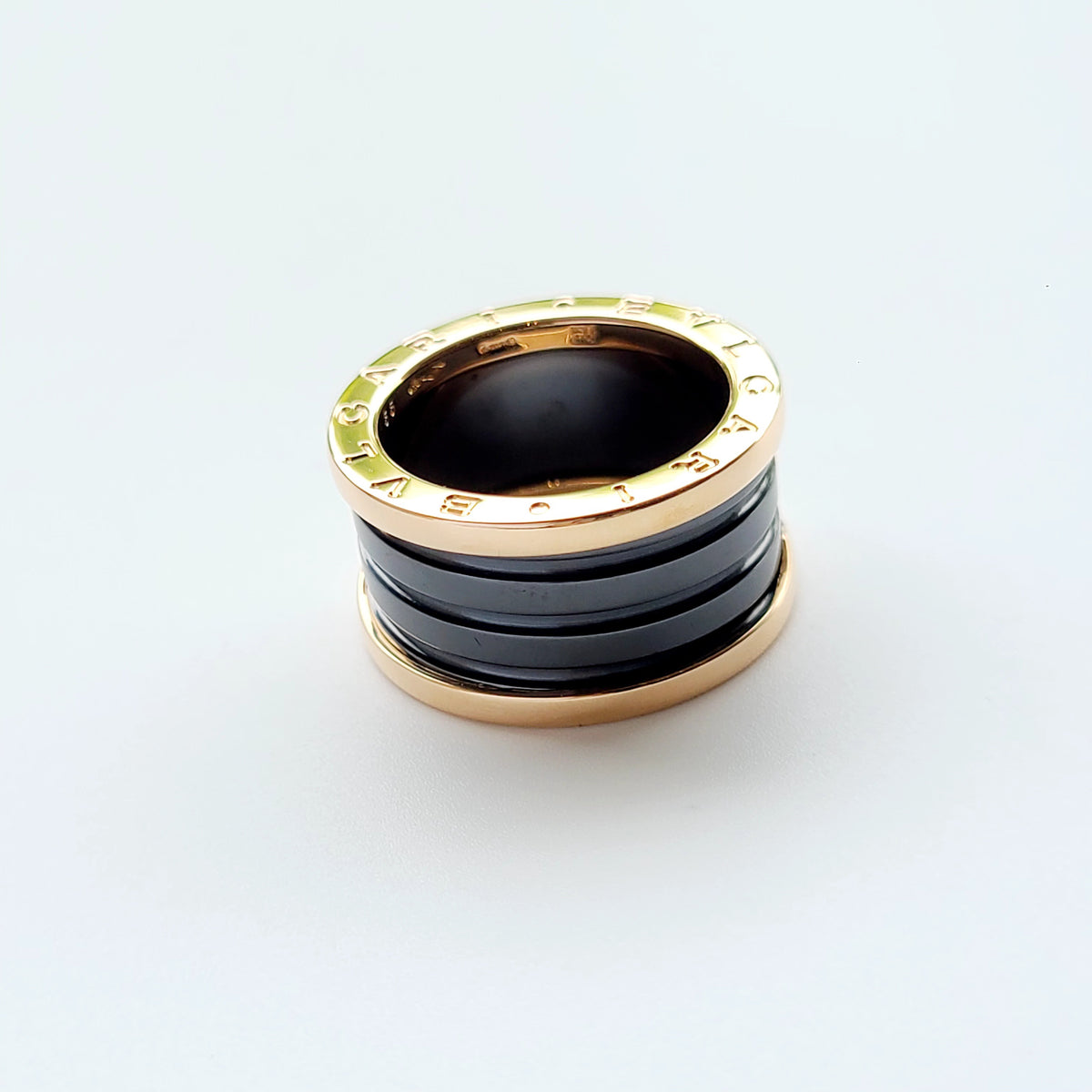 Bvlgari - B.zero1 4-Band - 18K rose gold with black ceramic - Multicolour - (62)