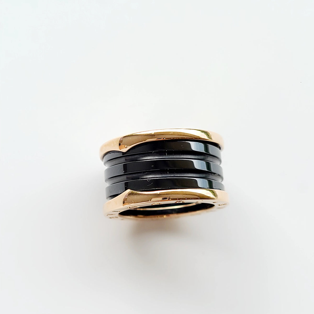 Bvlgari - B.zero1 4-Band - 18K rose gold with black ceramic - Multicolour - (62)