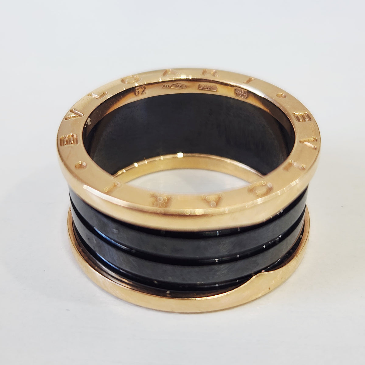 Bvlgari - B.zero1 4-Band - 18K rose gold with black ceramic - Multicolour - (62)