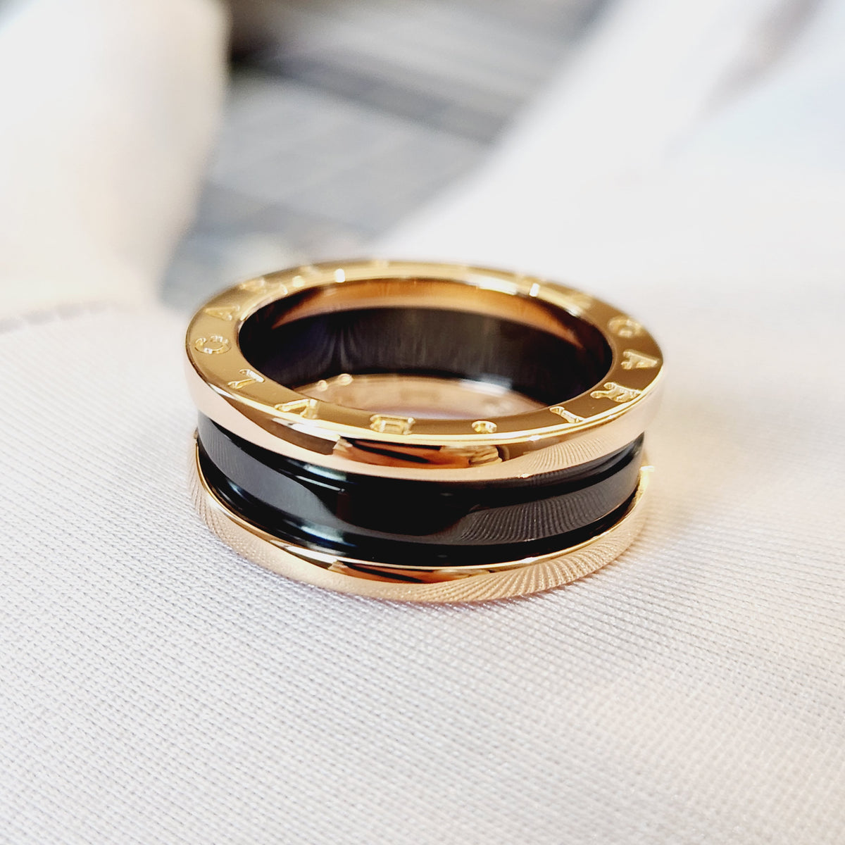 Bvlgari - B.zero1 50 - 18K rose gold and black ceramic - Multicolour - (50)