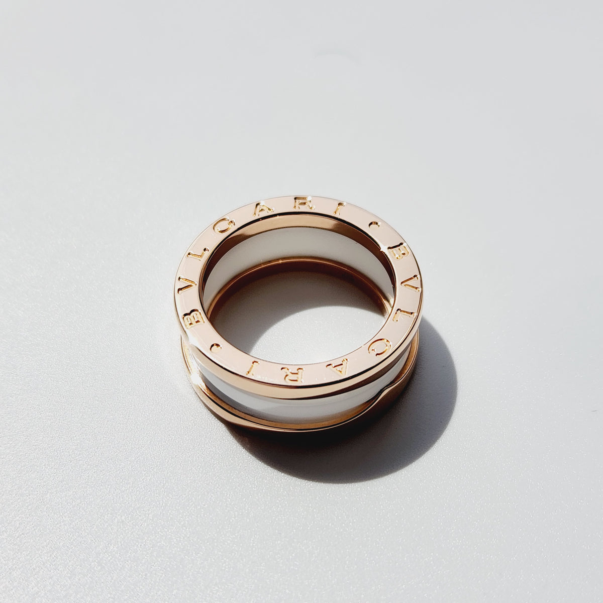 Bvlgari - B.zero1 56 - 18K rose gold with white ceramic - Multicolour - (56)