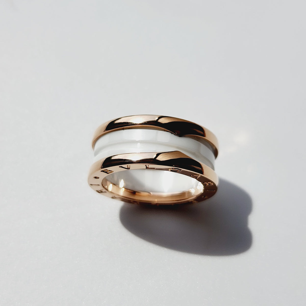 Bvlgari - B.zero1 56 - 18K rose gold with white ceramic - Multicolour - (56)