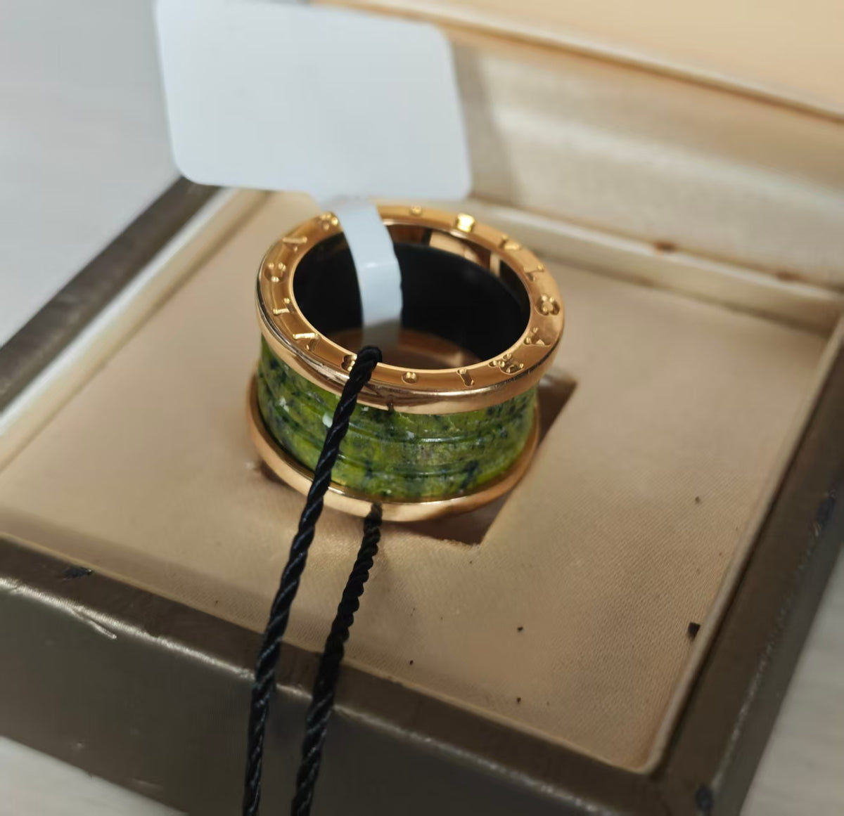Bvlgari - B.zero1 Four-band - 18K rose gold and green marble - Multicolour - (52)