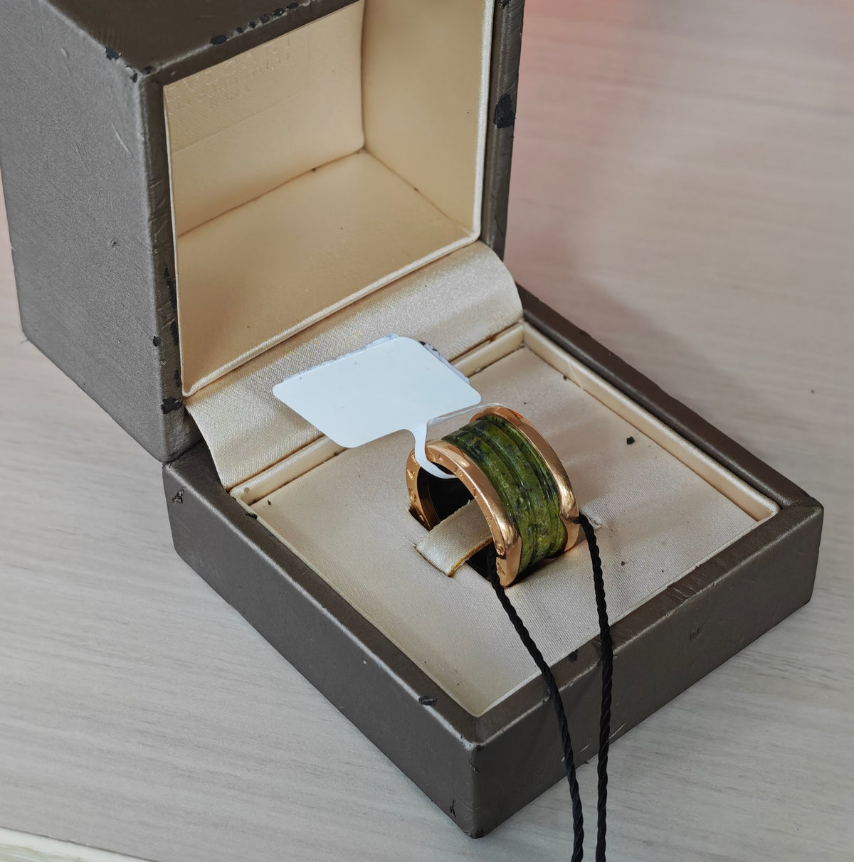 Bvlgari - B.zero1 Four-band - 18K rose gold and green marble - Multicolour - (52)