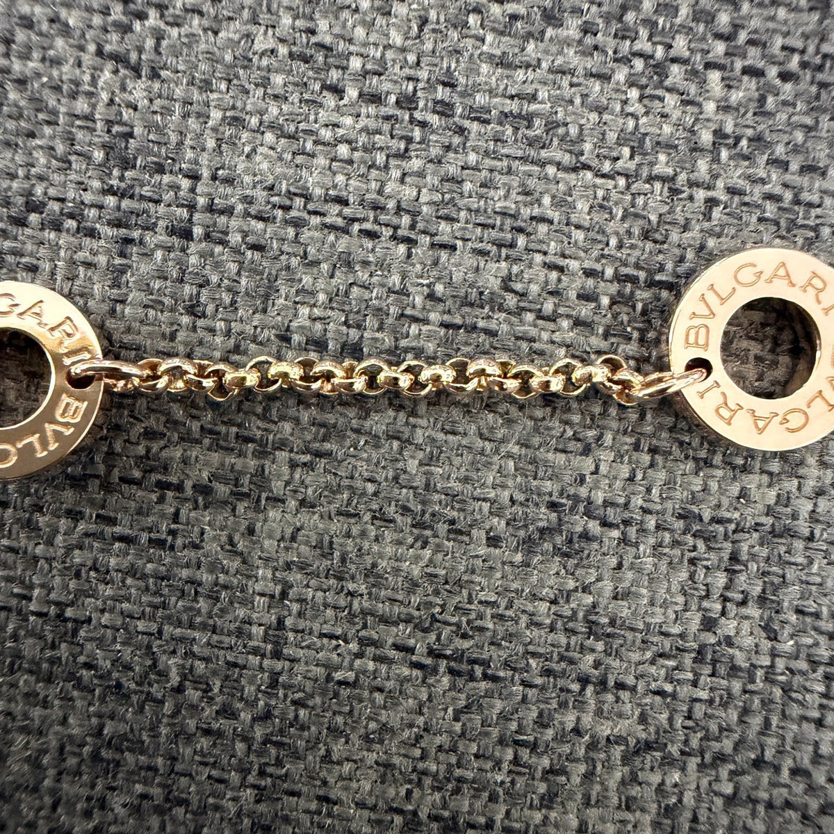 Bvlgari - B.zero1 Necklace - 18 kt rose gold with pave diamonds - Gold - (44.5 cm)