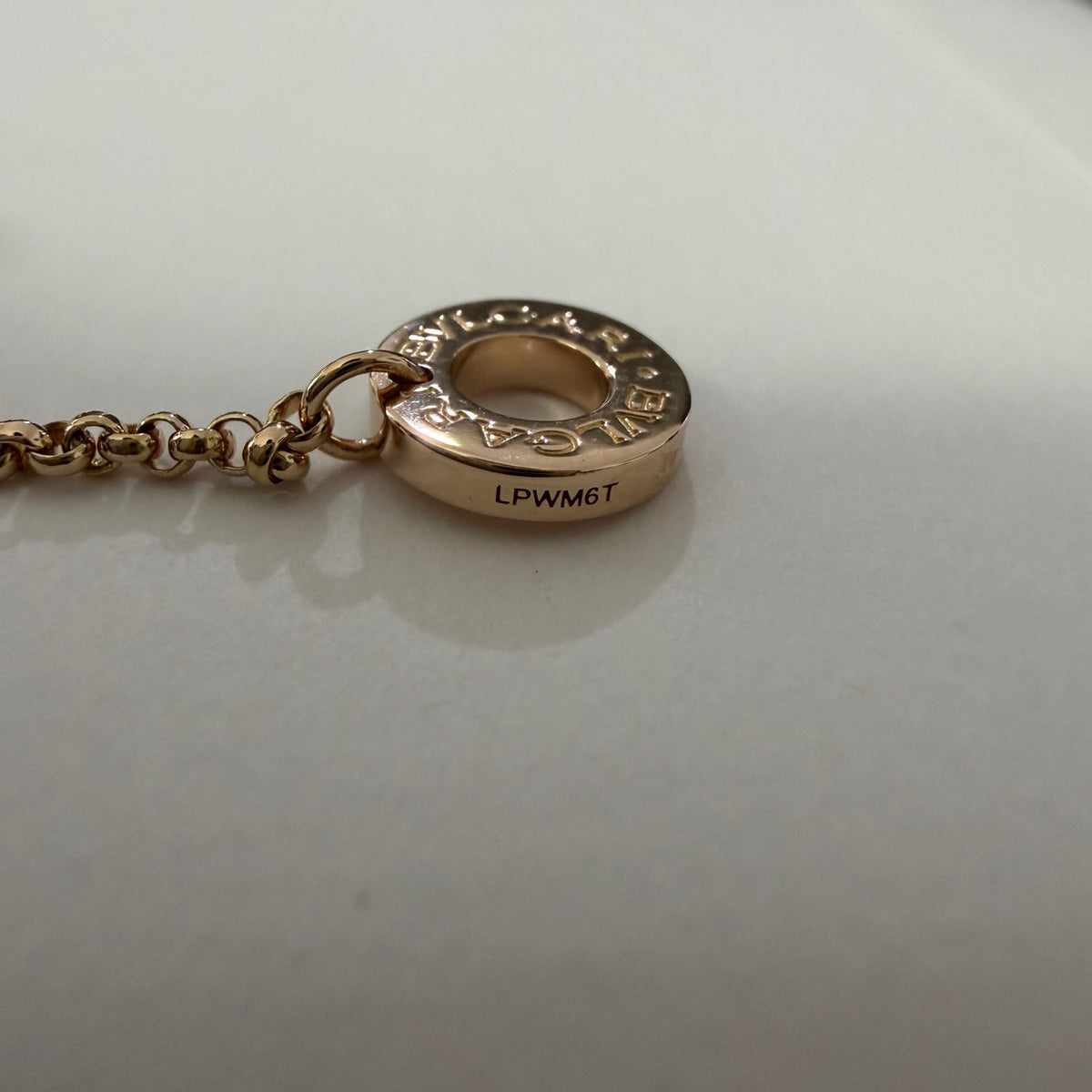 Bvlgari - B.zero1 Necklace - 18 kt rose gold with pave diamonds - Gold - (44.5 cm)