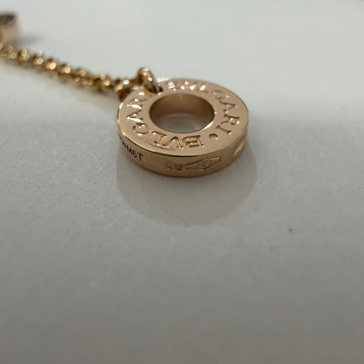 Bvlgari - B.zero1 Necklace - 18 kt rose gold with pave diamonds - Gold - (44.5 cm)