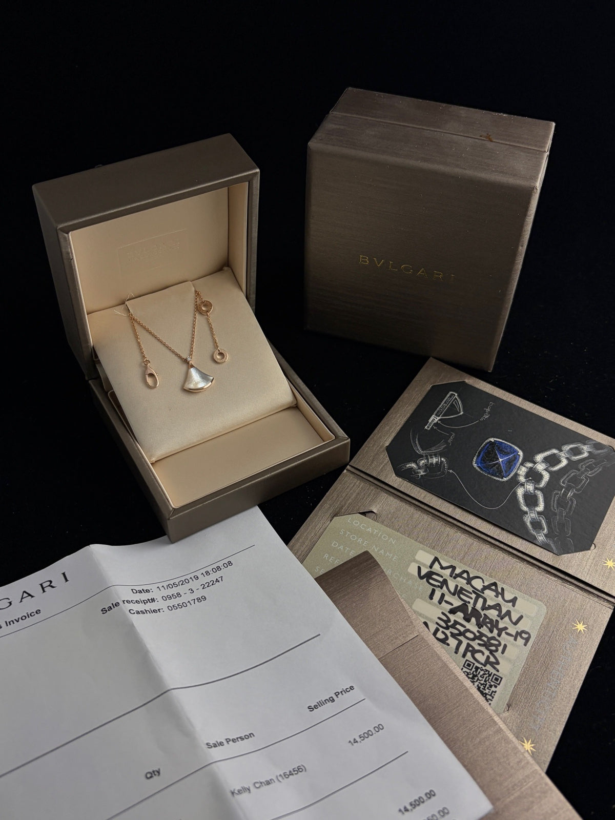 Bvlgari - Divas' Dream Small - 18k rose gold, white mother-of-pearl and diamond - Multicolour