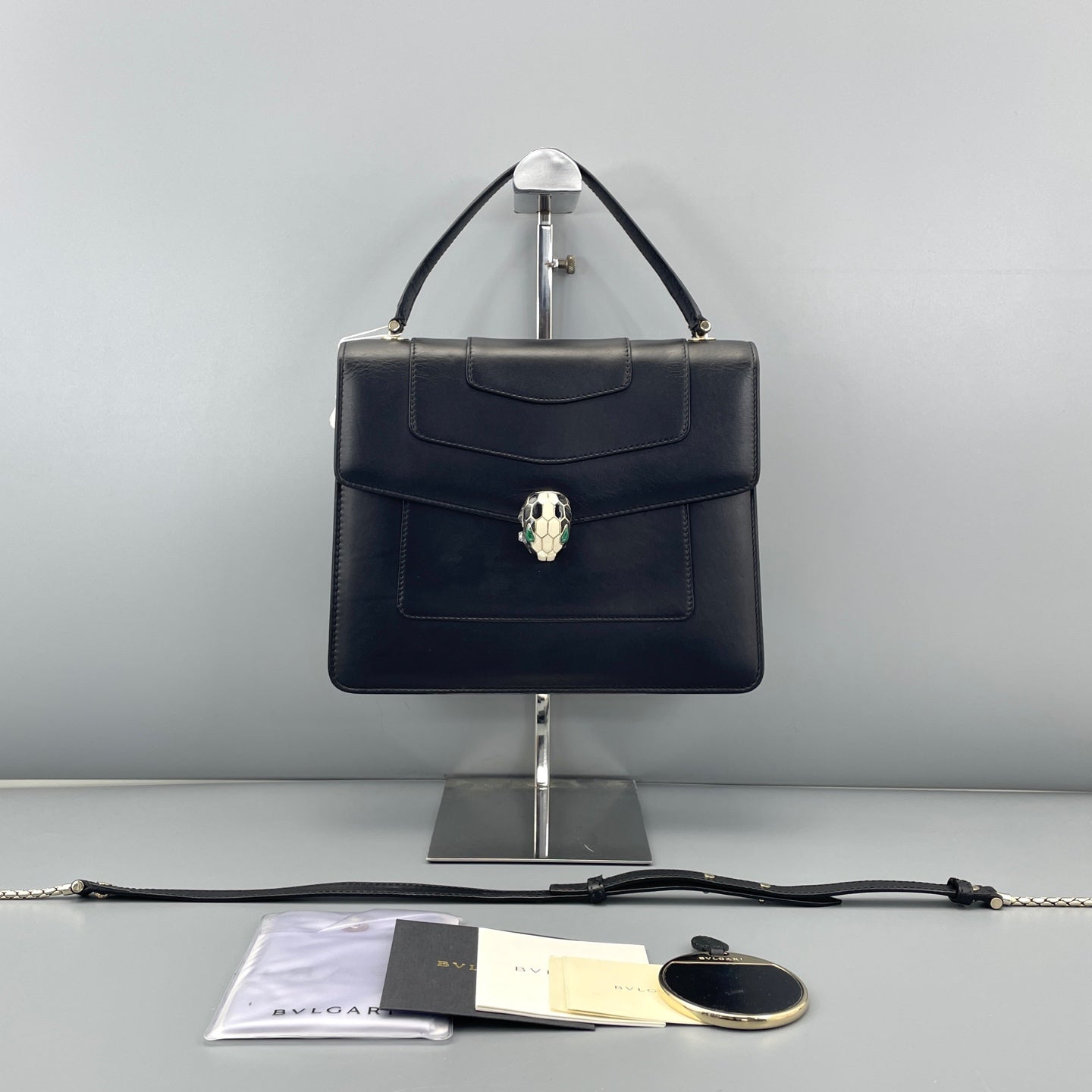 Bvlgari - Serpenti - Leather - Black