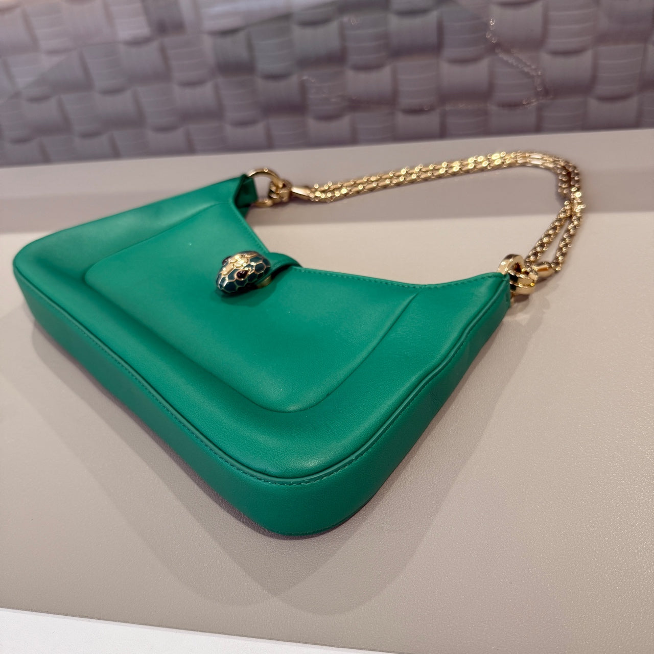 Bvlgari - Serpenti Baia - Calfskin leather - Green - (Small)