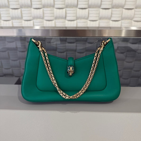 Bvlgari - Serpenti Baia - Calfskin leather - Green - (Small)