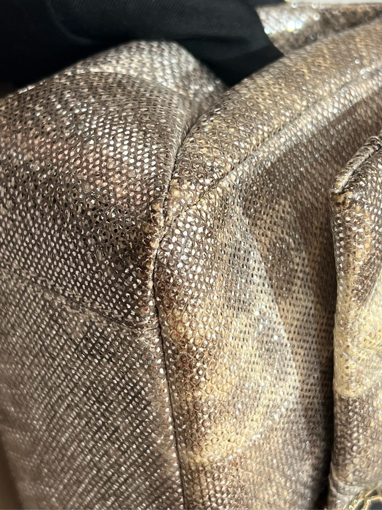 Bvlgari - Serpenti Cabochon - Exotic leathers - Water snake - Silver - (small)