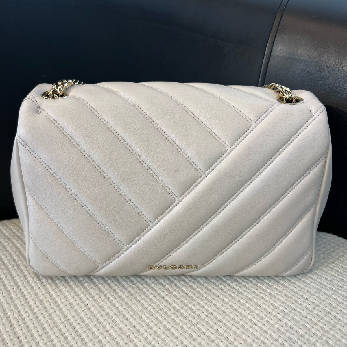 Bvlgari - Serpenti Cabochon - Leather - White - (small)