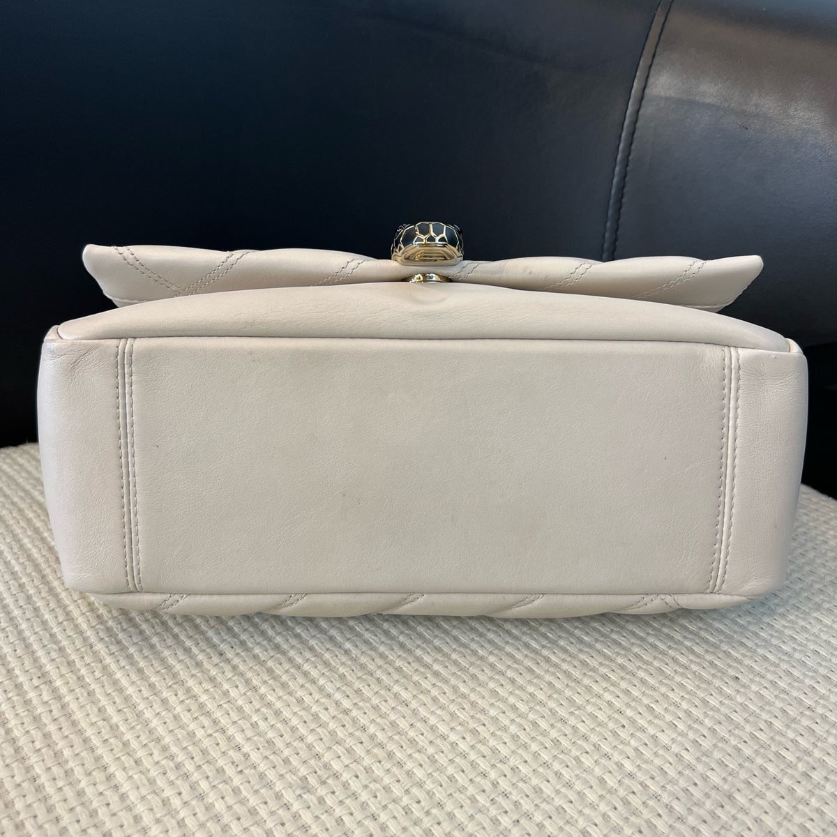 Bvlgari - Serpenti Cabochon - Leather - White - (small)