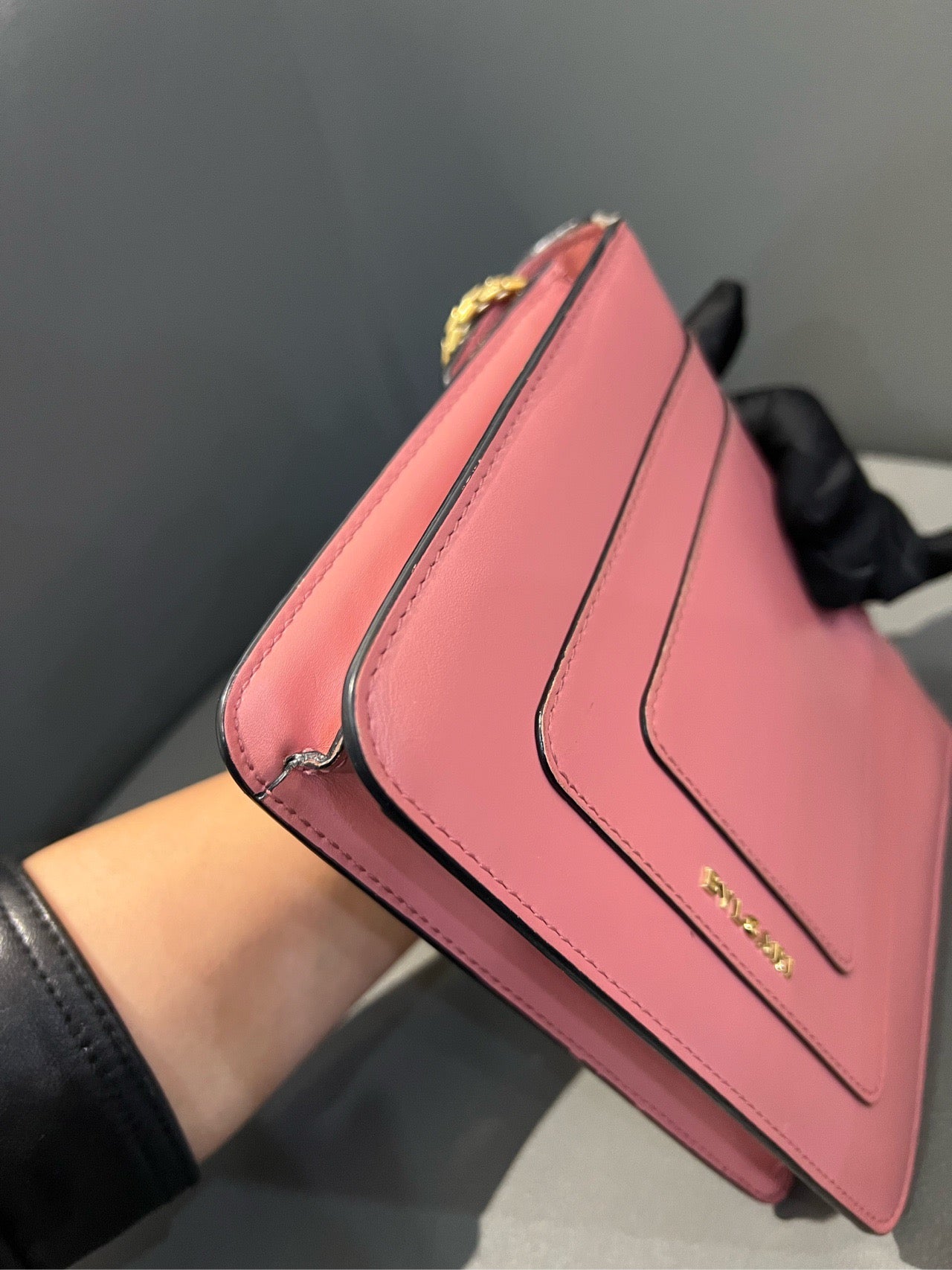 Bvlgari - Serpenti Chain Bag - Leather - Pink - (small)