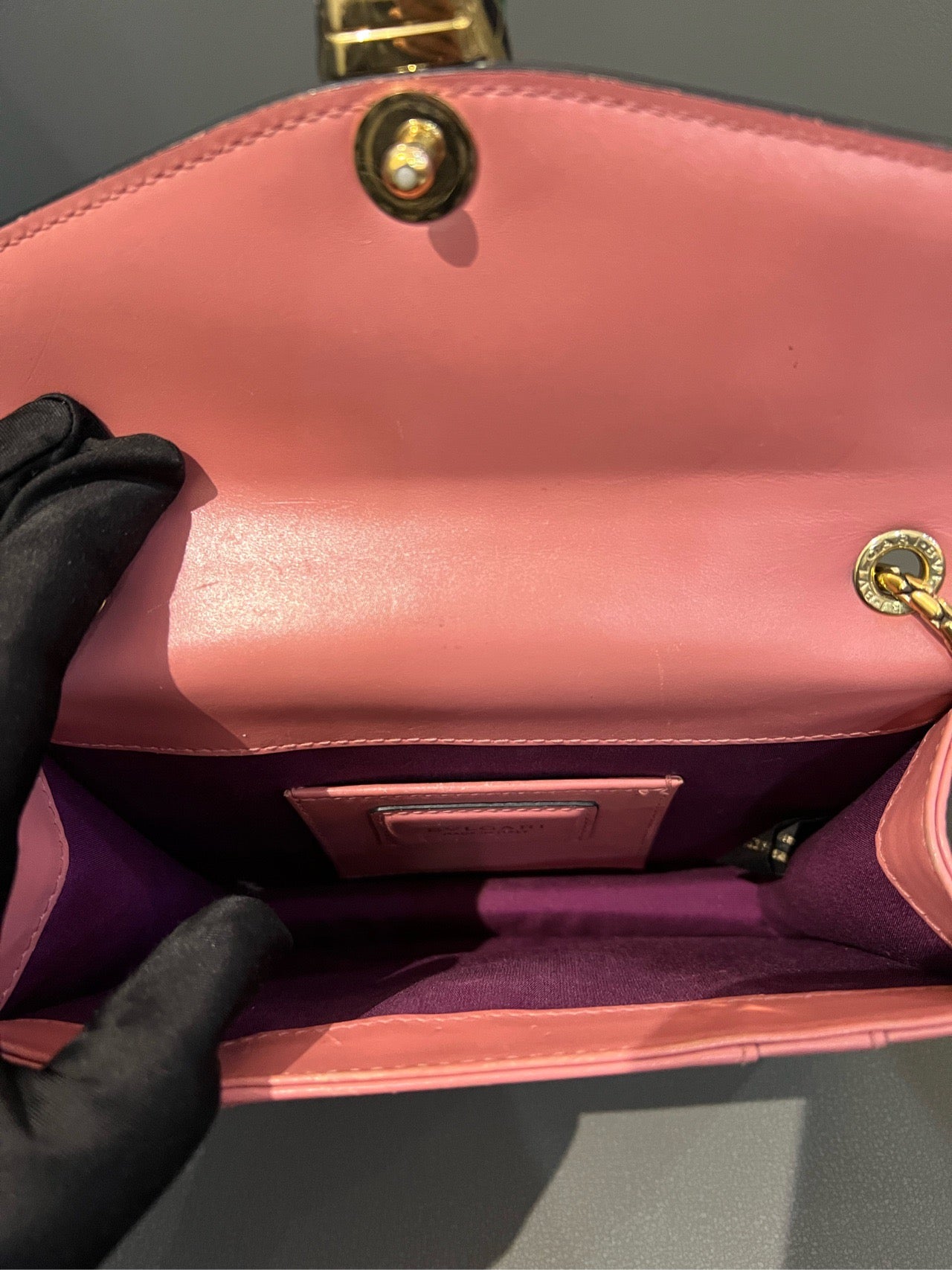 Bvlgari - Serpenti Chain Bag - Leather - Pink - (small)
