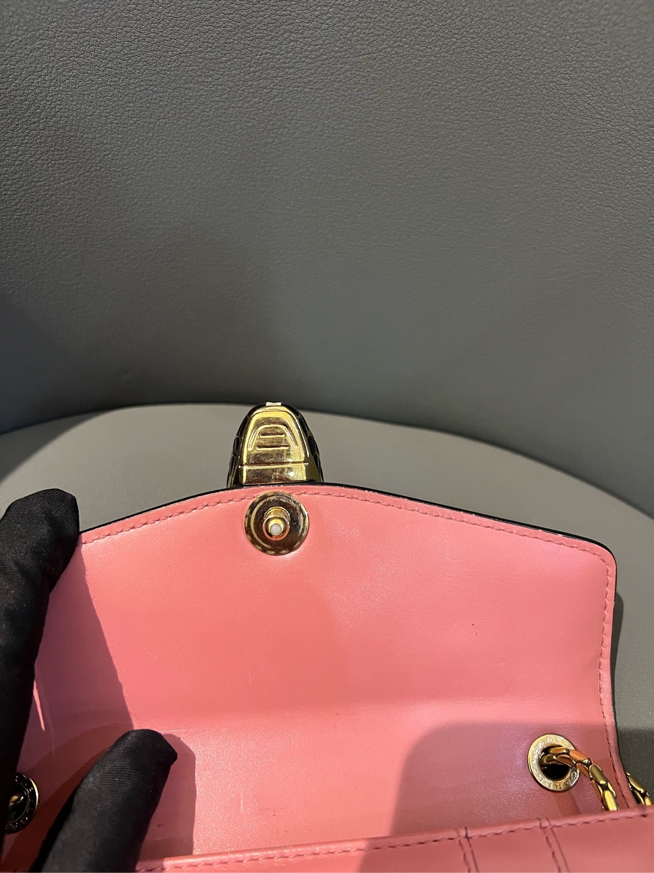 Bvlgari - Serpenti Chain Bag - Leather - Pink - (small)