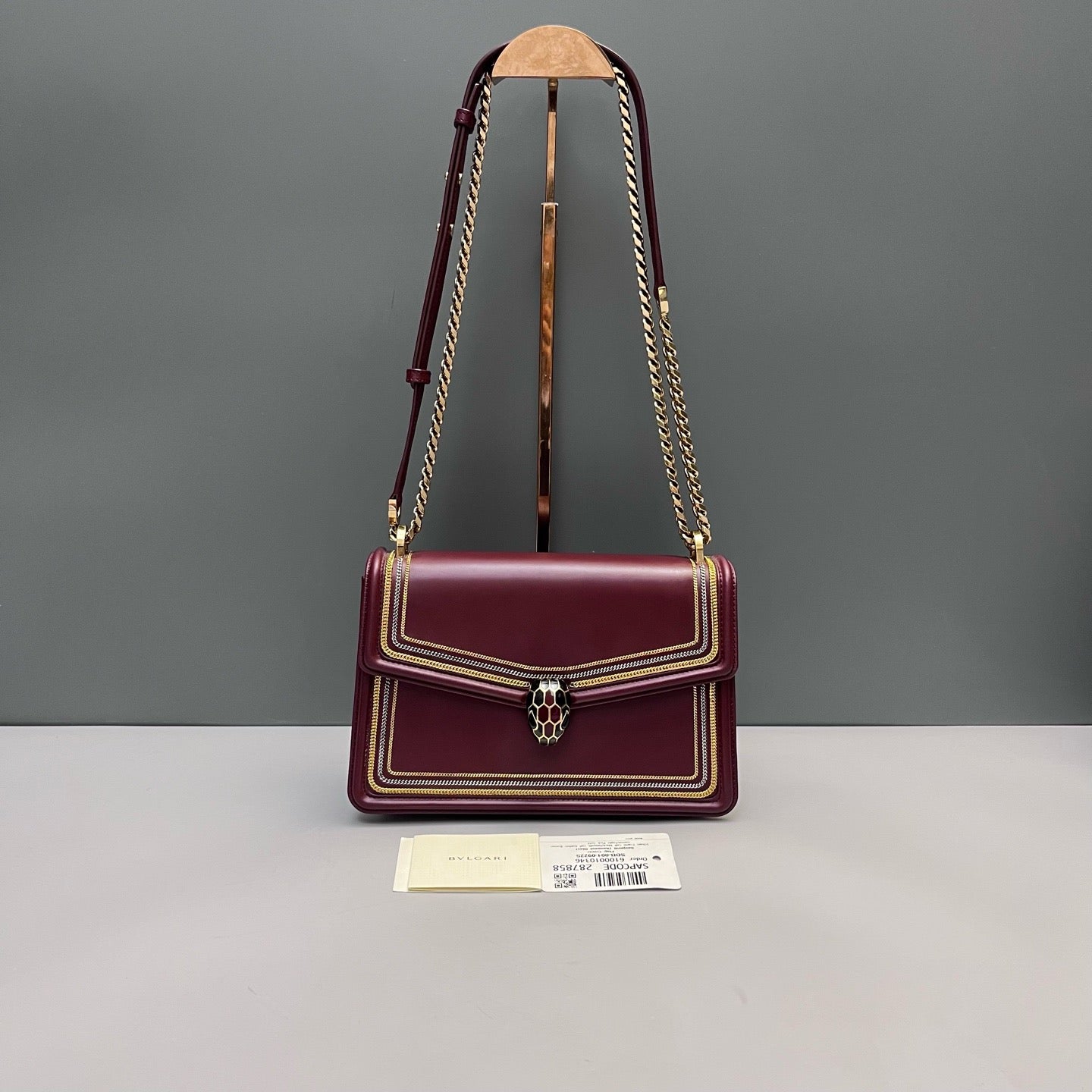 Bvlgari - Serpenti Chain Bag - Leather - Red - (Small)