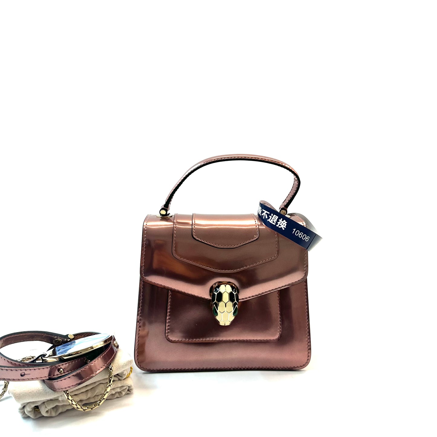 BVLGARI - Serpenti Forever - Patent leather - Pink
