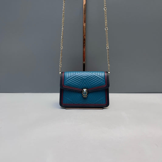 Bvlgari - Serpenti Forever Accordion Bag - Calfskin leather - Multicolour - (mini)
