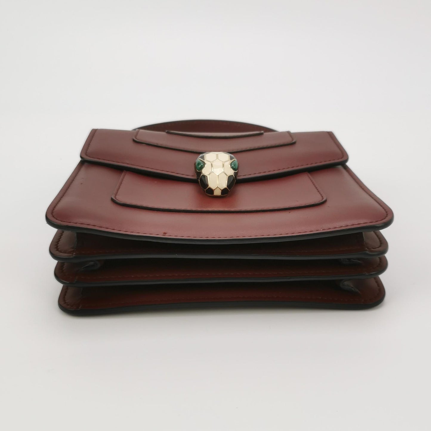 Bvlgari - Serpenti Forever Accordion Bag - Calfskin leather - Red - (Small)