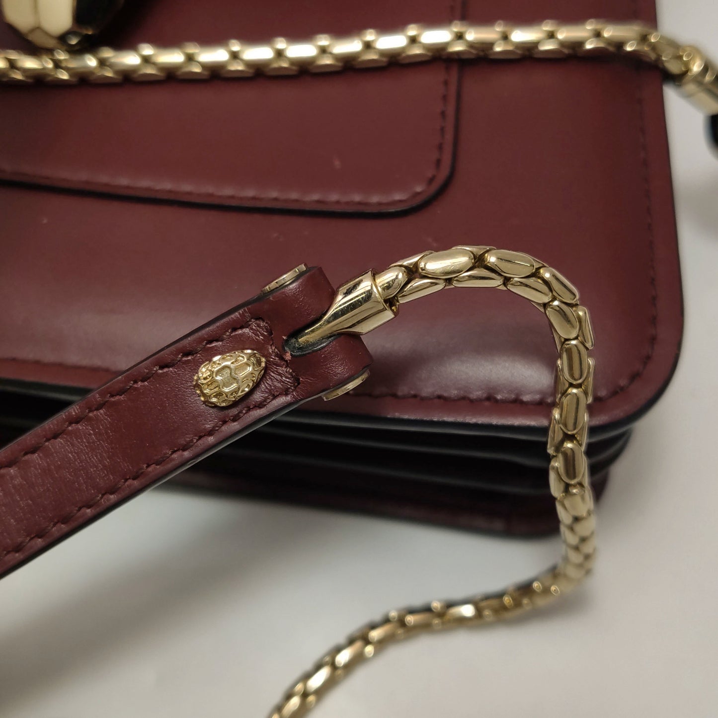 Bvlgari - Serpenti Forever Accordion Bag - Calfskin leather - Red - (Small)