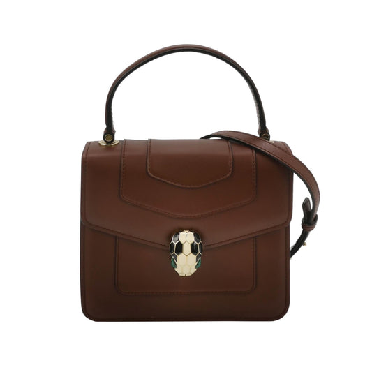 Bvlgari - Serpenti Forever Accordion Bag - Calfskin leather - Red - (Small)