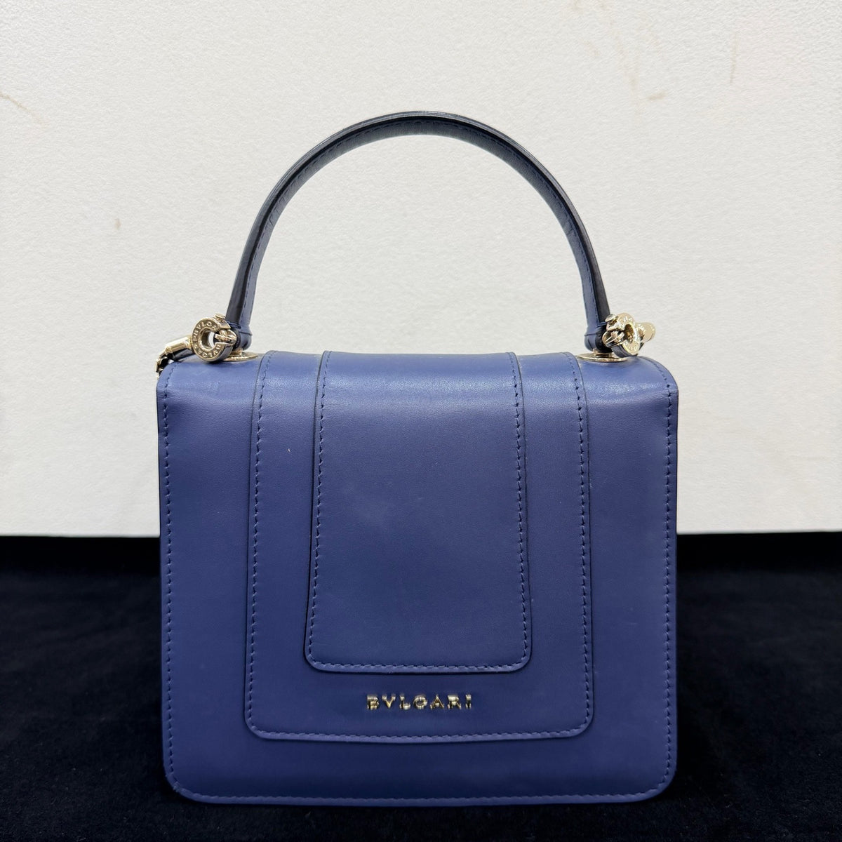 Bvlgari - Serpenti Forever Accordion Bag - Leather - Blue - (mini)